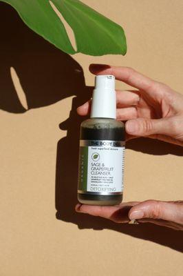 Get skin clarity with the acne fighting Sage & Grapefruit Facial Cleanser