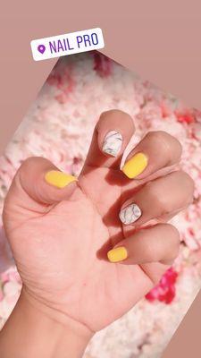 Yellow & marble