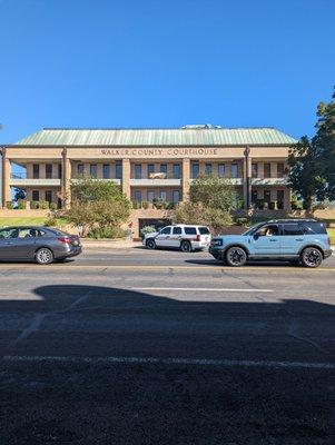 Unfortunately the old original courthouse is no longer. It's unusual to see a newish courthouse in Texas