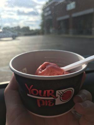 Strawberry sorbet