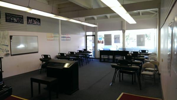 One of the classrooms for the group classes!