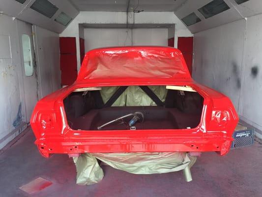 '68 Nova painted and ready for polish!!!