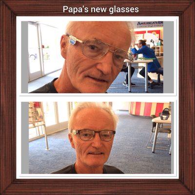 Pop's new glasses