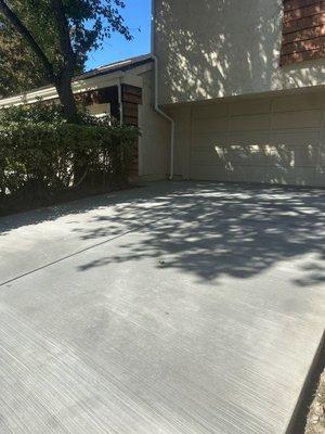 Concrete driveway