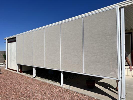 Carport sunscreen