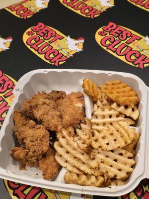 Combo # 2 6 pieces of chicken tender and waffle fries