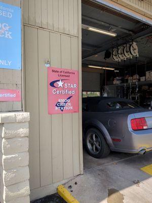 Taking the Mustang in for snow check and an oil change