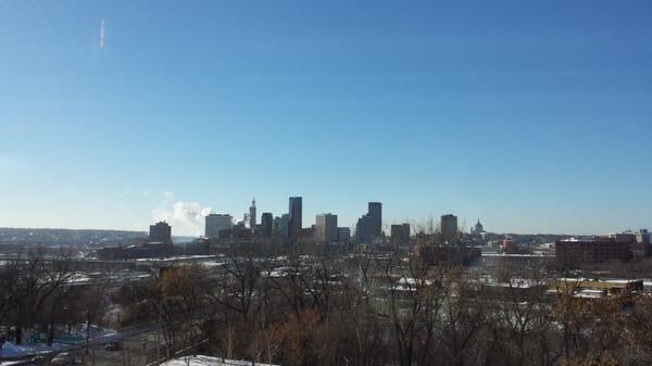 Downtown St Paul from the library