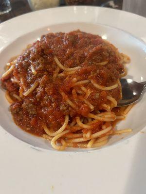 Spaghetti with meat sauce