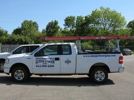 When you see our truck you know a good gutter & drain service is being installed.