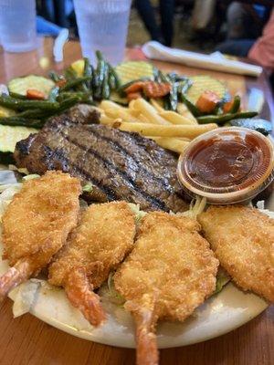 Steak and Shrimp Dinner