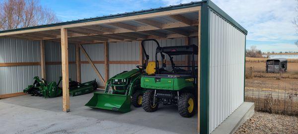 Lean-to for toy storage!