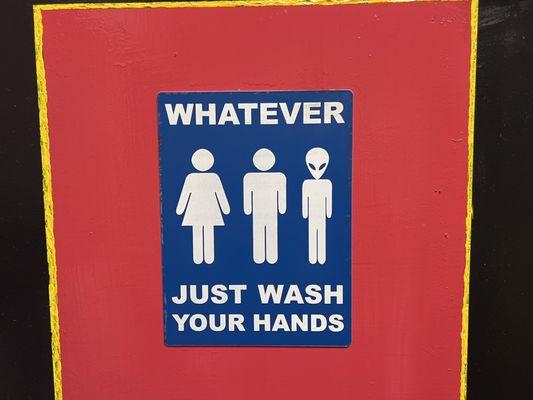 Restroom signage