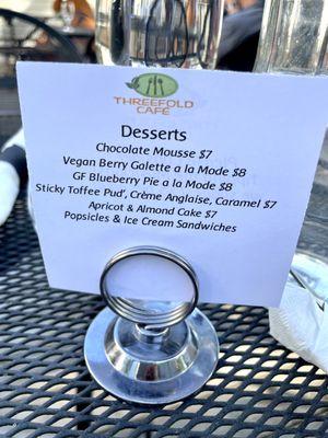 Dessert menu (05/2024)