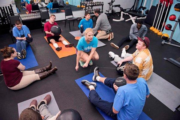 SPIRIT Club members participate in a class (photo taken prior to March 2020).