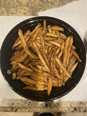 This what they consider steak fries with fresh oregano??