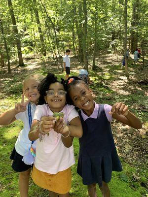 STEM class outdoors