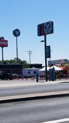 Storefront. Most expensive gas in town.