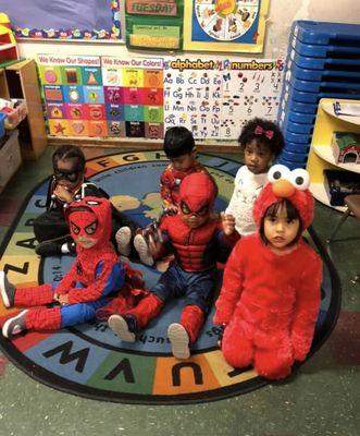 Fall Festival, children showing off their costumes