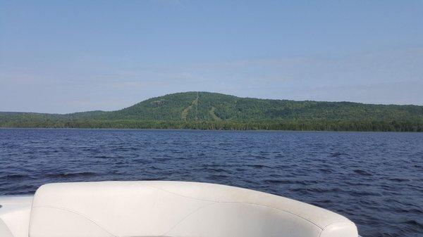 Views of Mt Bohemia from boat