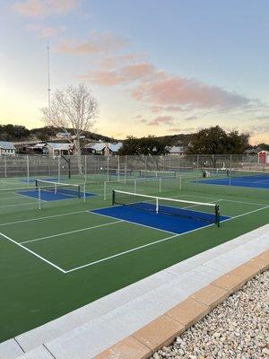 Pickle ball, tennis & basketball courts