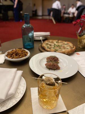 Taleggio Pizza, Tuna Cruda, peanuts... And must try the Toasted Marshmallow cocktail!