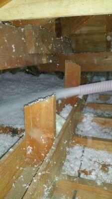 Insulation Install - Blown insulation