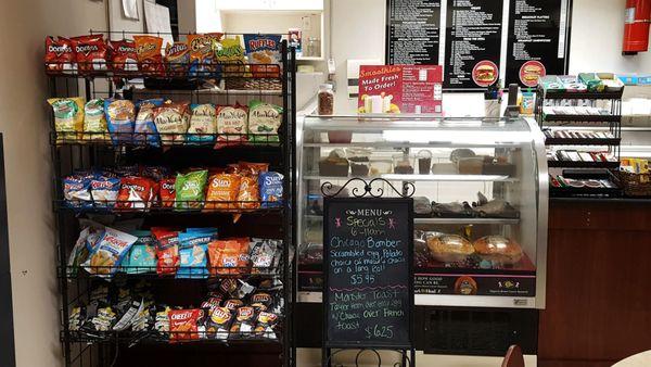 A look at our counter and specials board, both filled with plenty of options!