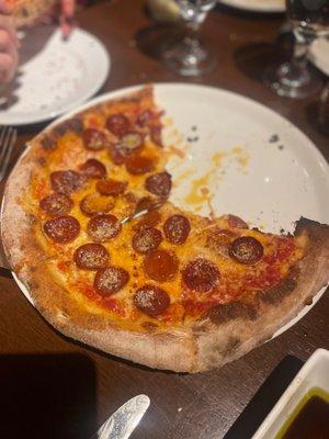 pepperoni pizza - couldn't take a pic before the pizza savages at our table dove in