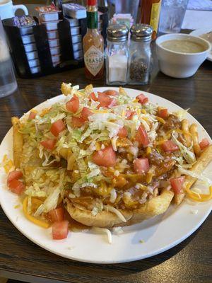 New Mexican Burger Christmas style