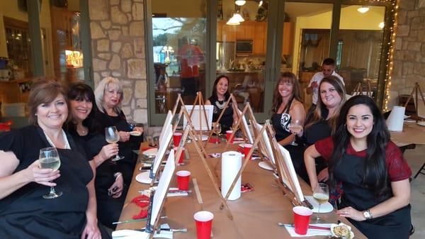 Thanks to Pinot's Palette for a wonderful evening of painting!