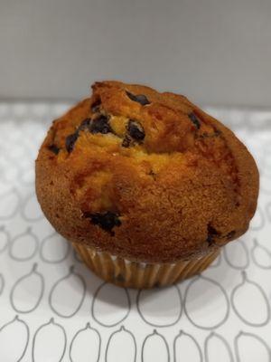 Muffins - chocolate chocolate chip, chocolate chip, blueberry, banana nut and apple cinnamon.  Also have gluten free blueberry.