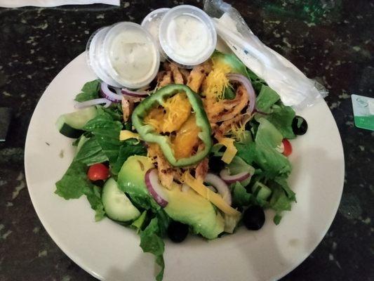 Chicken loaded salad