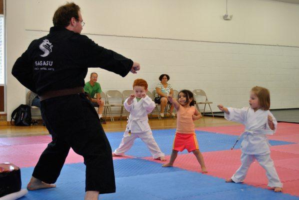 Punching in Early Skillz: 3-4yr old program