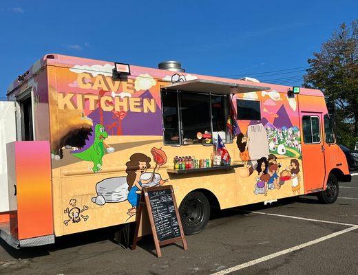 Colorful truck facade