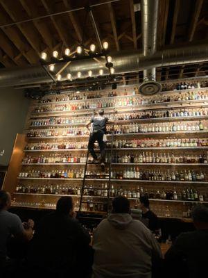 Wall of whiskey