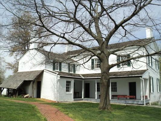 Rear view Huddleston Farmhouse