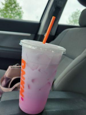 Medium Pink strawberry coconut refresher