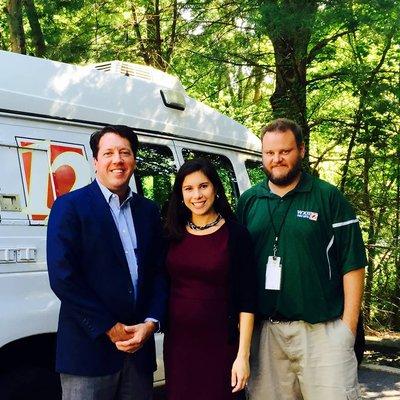 Fletcher Wilson with the WXII news team!