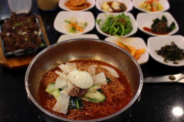 This place has the most authentic Korean Cold Spicy Noodle for hot summer days.