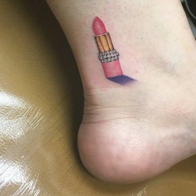 Lipstick tattoo by Clarens!! So happy it was exactly what I wanted !