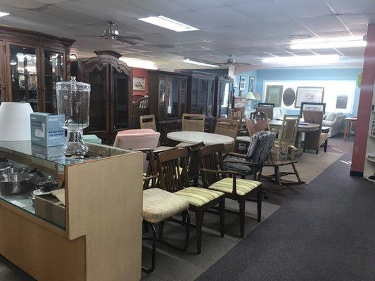 Lots of furniture. More than other thrift stores