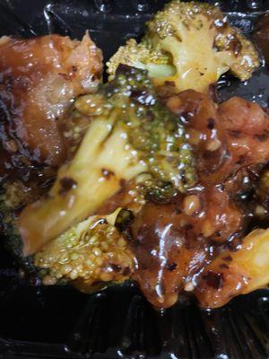 Burnt General Tso's Chicken