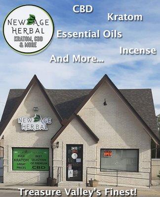 New Age Herbal In Caldwell Idaho. Find CBD, Kratom, Aromatherapy And More!