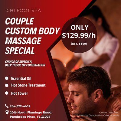 Chi Foot Spa
 MM39950
 Call us at 954-329-4632