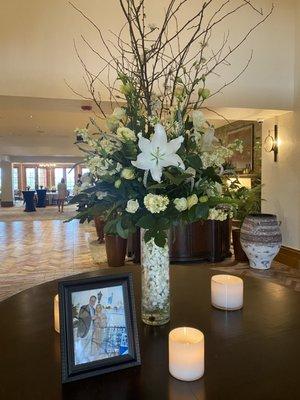 Entry table arrangement