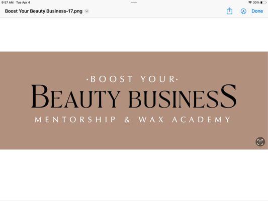 Mentorship and wax academy