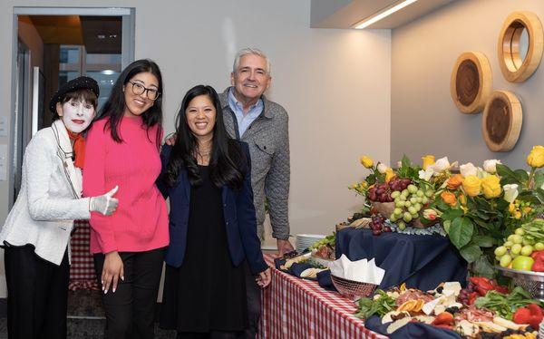 Jacqueline Tapia, Christina Pham Ellis, and Gary Pike at a Springtime in Paris event for one of our clients