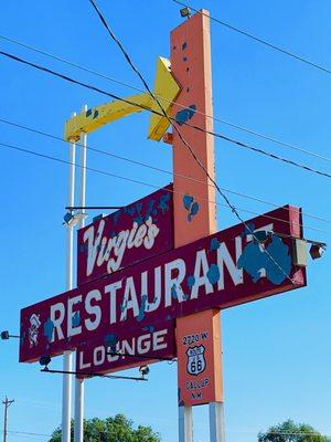 Iconic sign for an iconic local restaurant