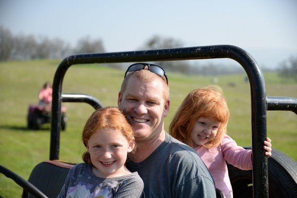 My daughters and I enjoying some outdoor fun activities early 2016.